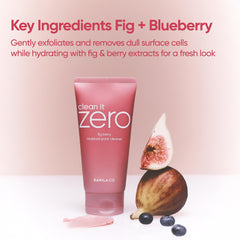 BANILA CO Clean It Zero Fig Berry Moisture Wash blueberry extract supports antioxidant-rich hydration.