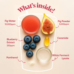 BANILA CO Clean It Zero Fig Berry Moisture Wash fine fig exfoliation smooths rough patches for softer skin.