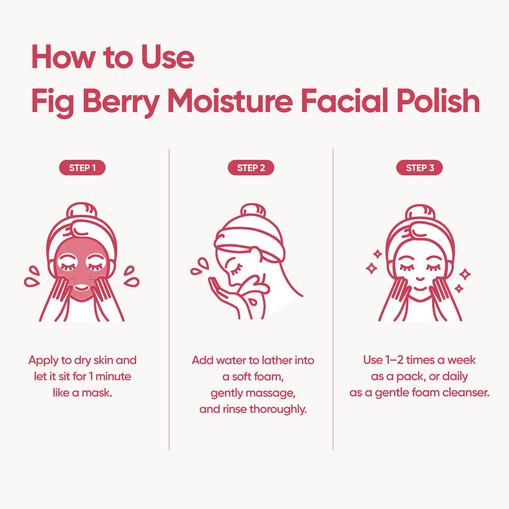 BANILA CO Fig Berry Moisture Wash keeps skin refreshed and balanced.