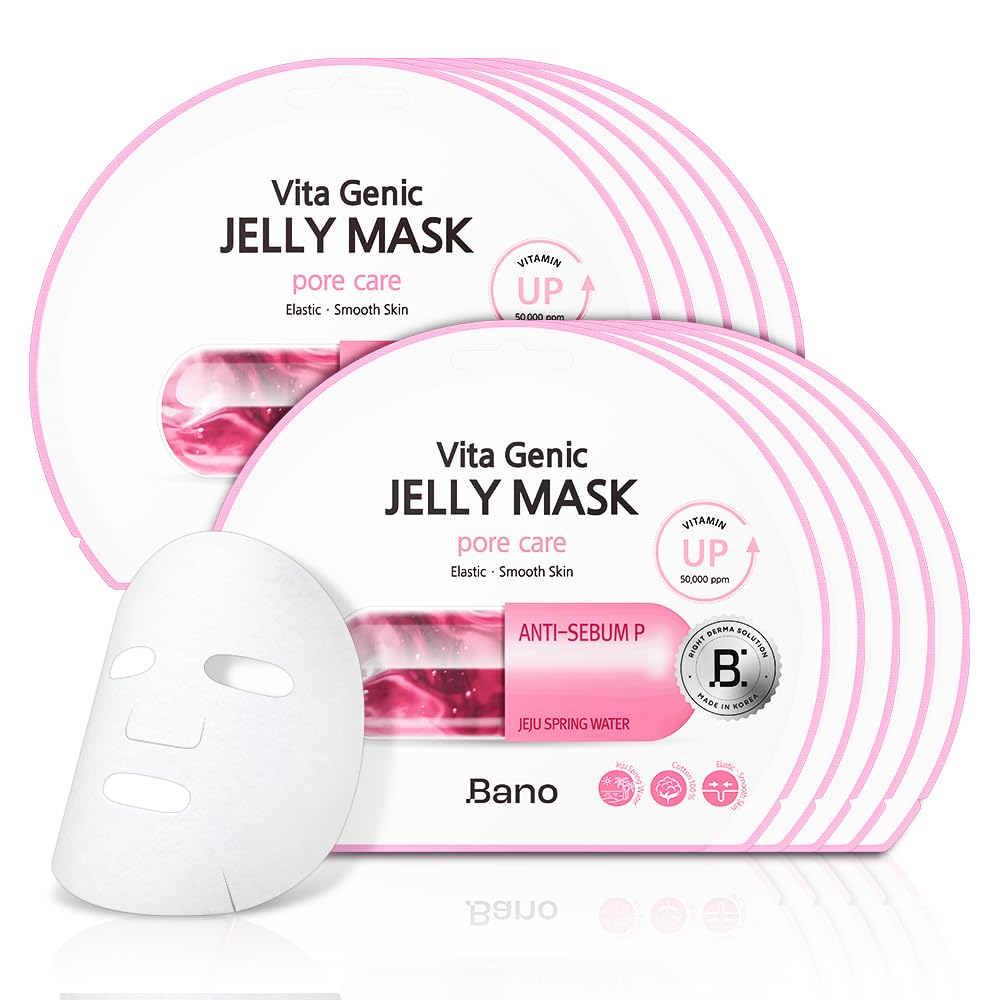 Bano Vita Genic Jelly Mask for pore refinement with hydrating essence on sensitive skin.