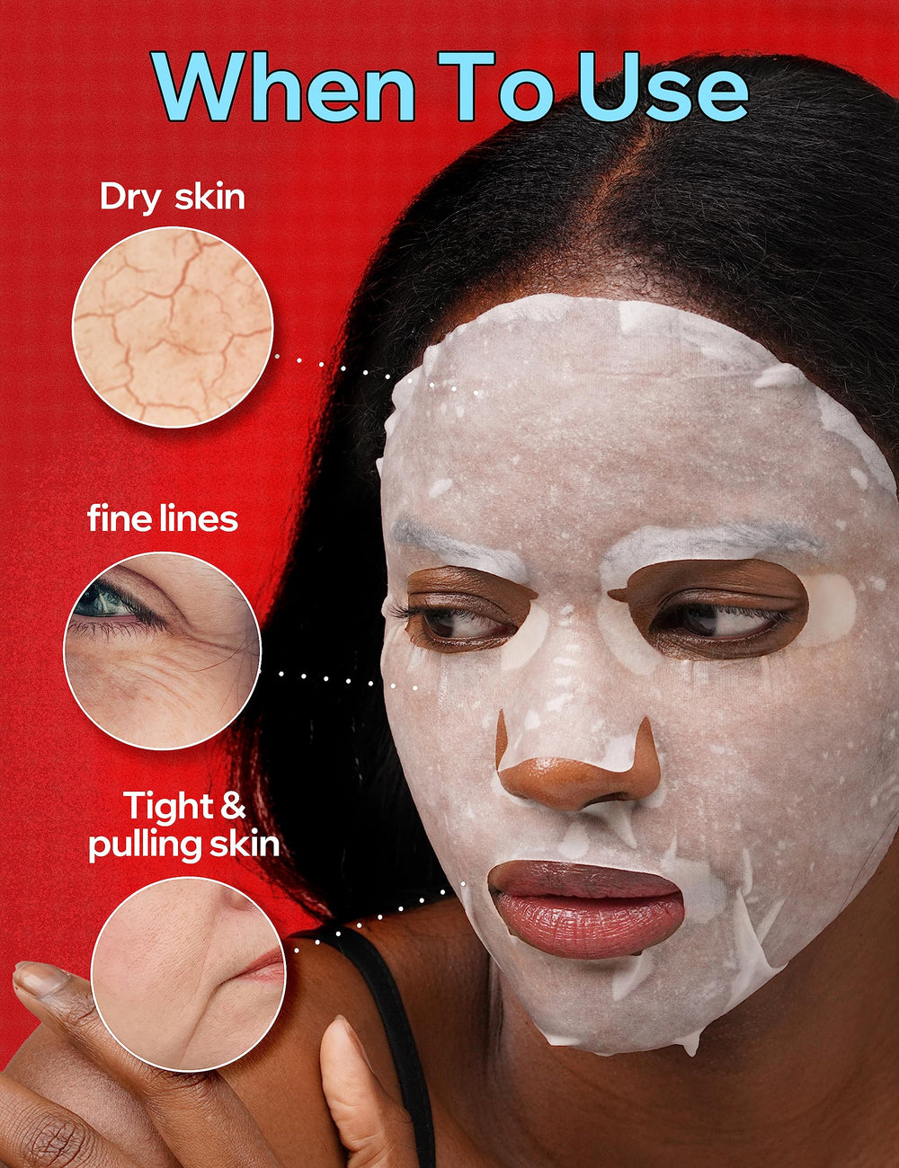 BANOBAGI Jelly Mask sheet is 100% cotton for gentle adherence.