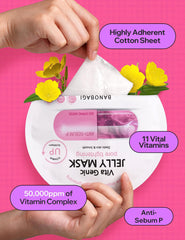BANOBAGI Vita Genic Jelly Mask demonstrates pore-tightening action on skin.