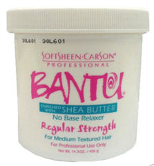 BANTU No Base Relaxer Regular 15oz cream packaging for professional use