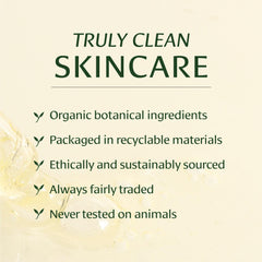 Banyan Botanicals aromatic blend near bottle supports refreshing skincare ritual.