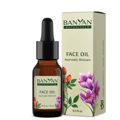 Banyan Botanicals Face Oil bottle ready for nourishing daily routine.