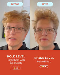 Barb Sea Salt Spray soft matte finish on hair texture