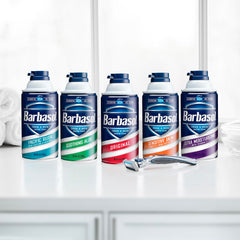 Barbasol shaving cream adds comfort to your morning routine.