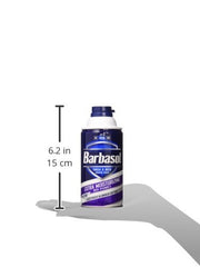 Barbasol USA-made cream with rust-proof bottom for durability during shaving.