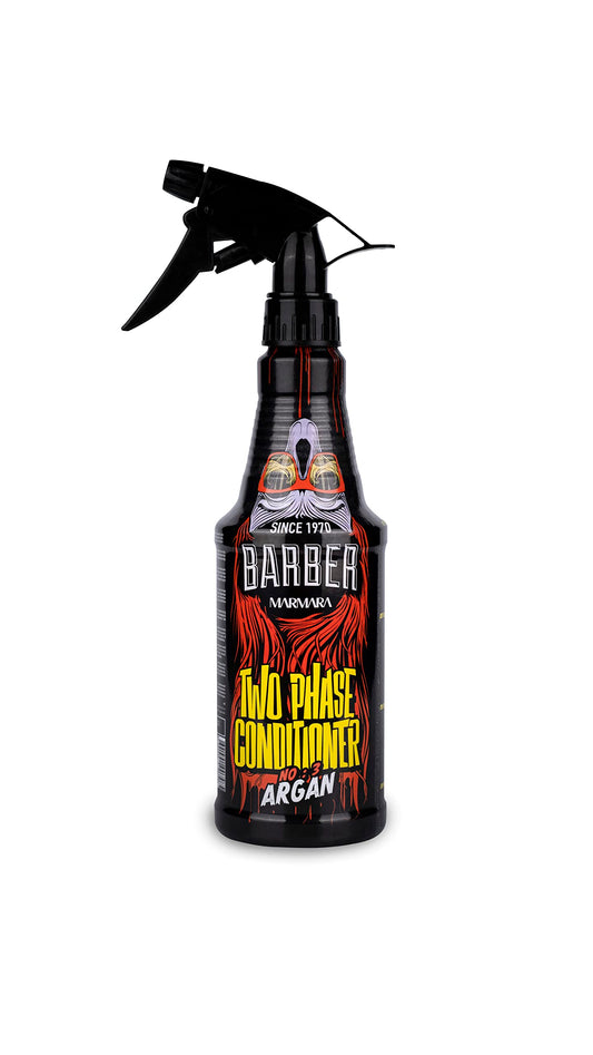 Barber Marmara Leave-in Conditioner Spray No.3 Argan bottle ready for detangling and shine.