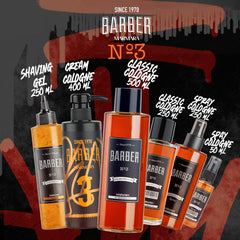 Barber Marmara packaging box and bottle on display for premium men's hair care.