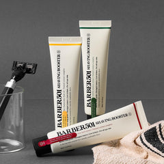 Barber501 Shaving Booster Balm post-use look showing hydrated skin.