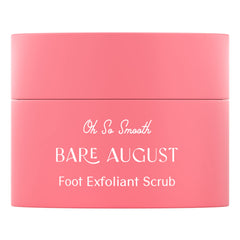 Bare August Foot Scrub applied on heels and toes improves softness