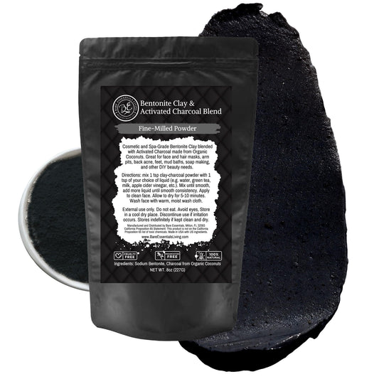 Bare Essentials Living bentonite clay bottle for at-home mud masks