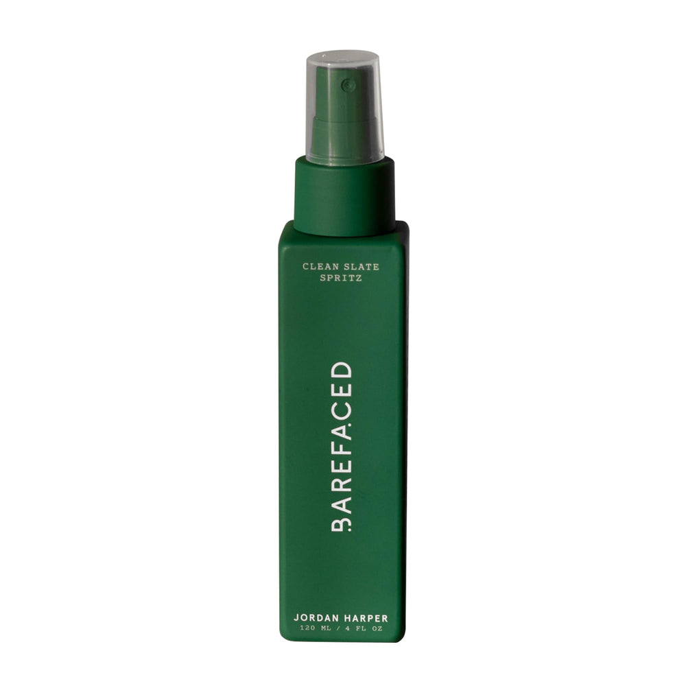 Barefaced Clean Slate Spritz bottle ready for a refreshing on-the-go cleanse