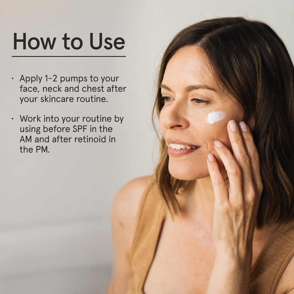 Barefaced Hydrating Lotion ingredients green tea and resveratrol for calm protection.