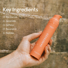 Barefaced Hydrating Lotion niacinamide supports barrier function.
