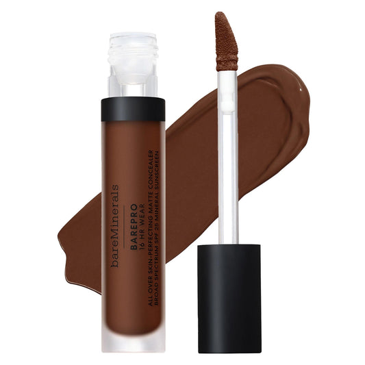 BareMinerals BAREPRO concealer application swatch for full coverage