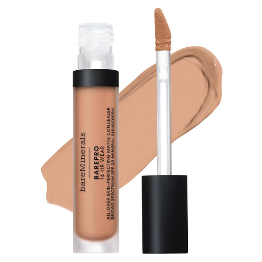 bareMinerals BAREPRO concealer packaging with shade card for quick shade matching