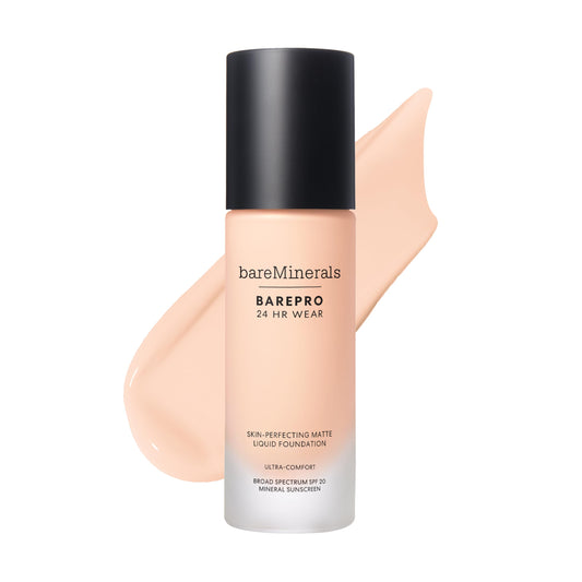 BareMinerals BarePro 24HR bottle pump for easy, precise application.