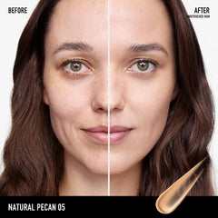 bareMinerals Complexion Rescue bottle back showing vegan and cruelty-free credentials