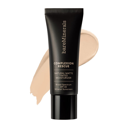 BareMinerals Complexion Rescue bottle showing oil-control and SPF 30 protection