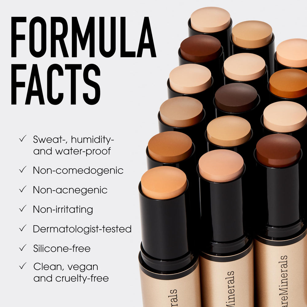BareMinerals Complexion Rescue lifestyle shot suggests all-day comfortable wear.