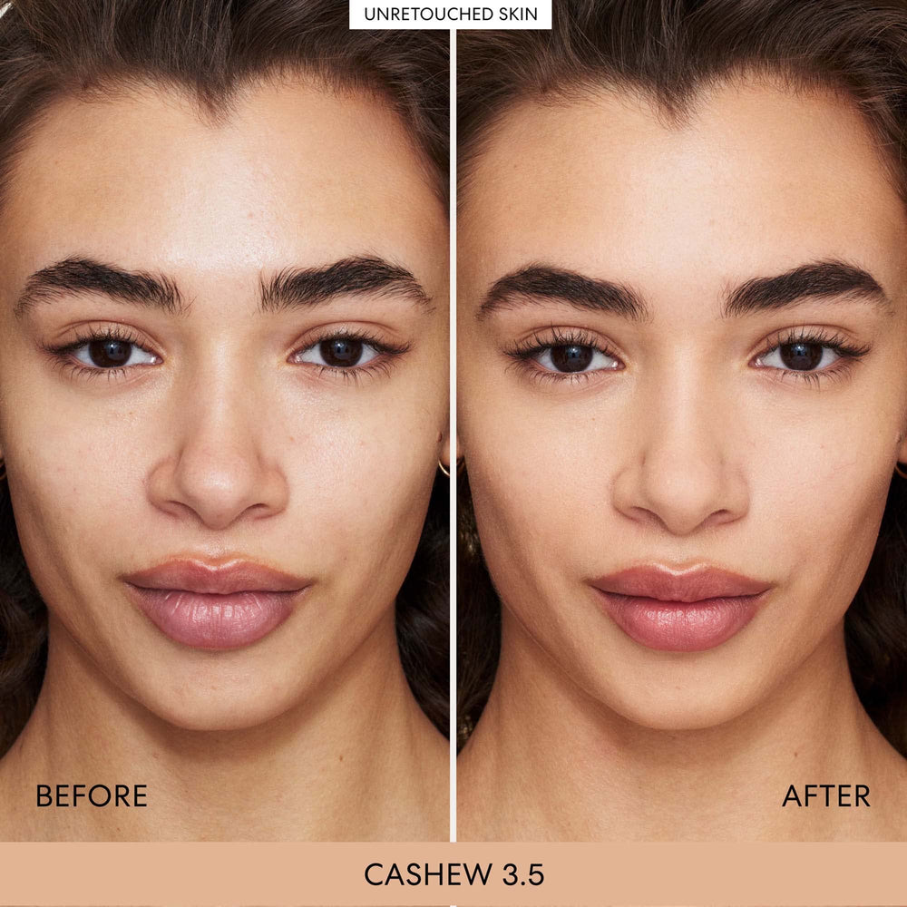BareMinerals Complexion Rescue swatch on skin blended for even tone.