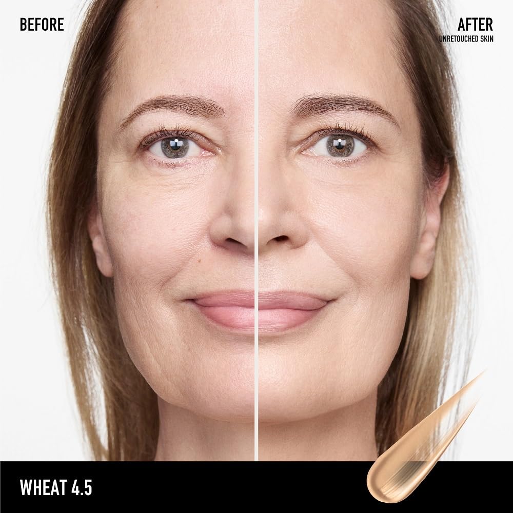 bareMinerals Complexion Rescue swatches reveal sheer-to-light coverage with a natural glow.