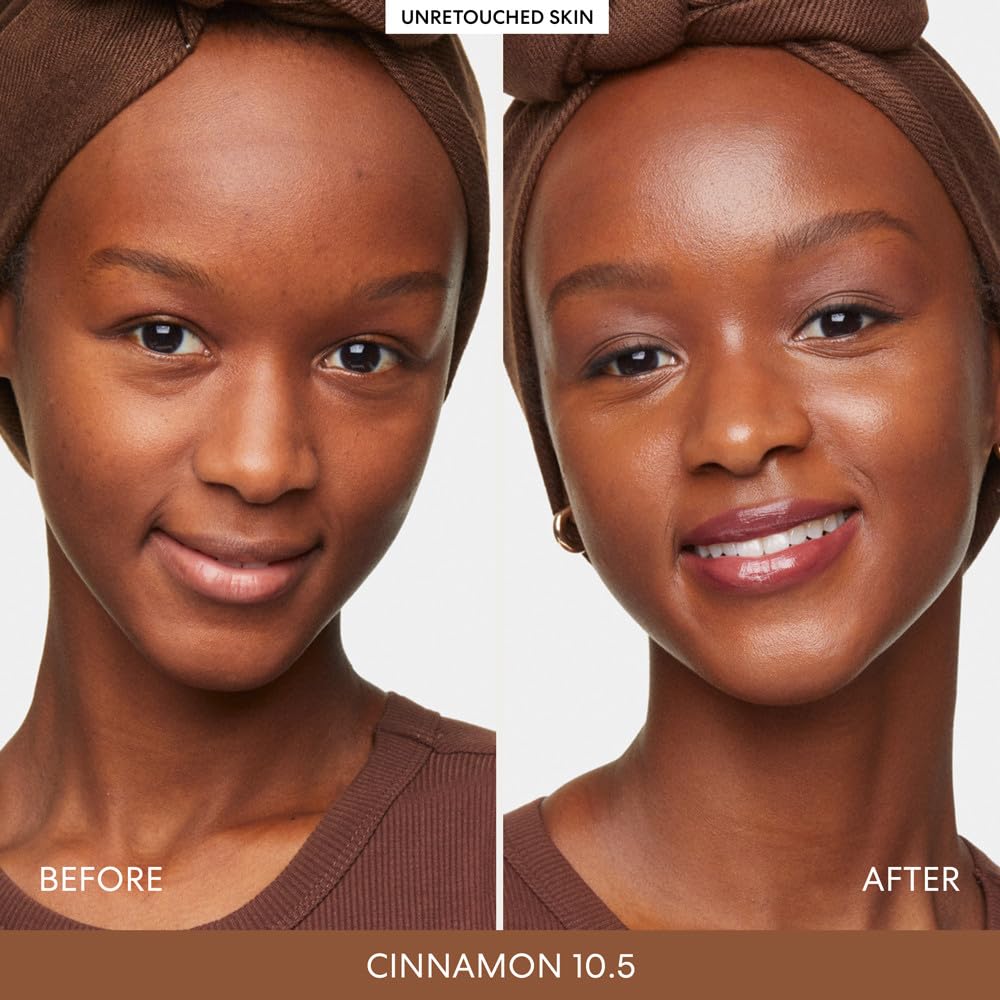 BareMinerals Dewy Lip Gloss Balm delivers nourishing shine and soft lips.