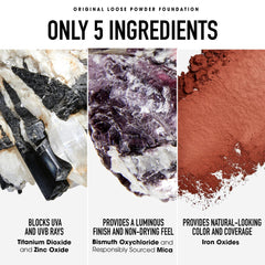 bareMinerals Foundation brush close-up bristles for precise blending.