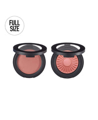bareMinerals Gen Nude Blonzer swatches reveal rosy-bronze shades that blend effortlessly.