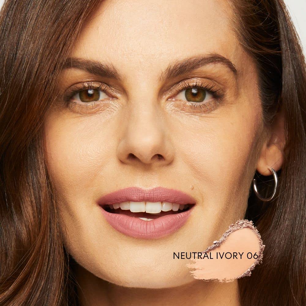 bareMinerals finish-on-skin demonstrates natural glow and all-day wear.