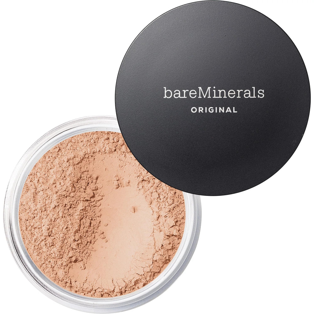 BareMinerals Original Loose Powder Foundation SPF 15 Medium 10 compact shows weightless coverage