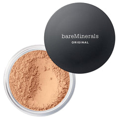 bareMinerals Original loose powder foundation bottle showing even tone and sun protection