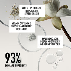 bareMinerals Original Serum Foundation SPF 20 bottle label — broad protection without white cast.