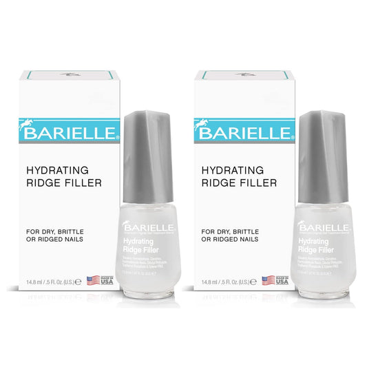 Barielle Hydrating Ridge Filler Base Coat bottle front, ready to prime uneven nails for polish.