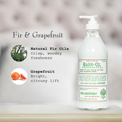 BARR-CO lotion on a bathroom shelf for daily care