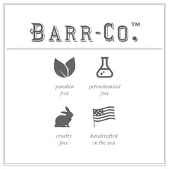 Gift box packaging for Barr-Co Fir & Grapefruit cream, travel-ready