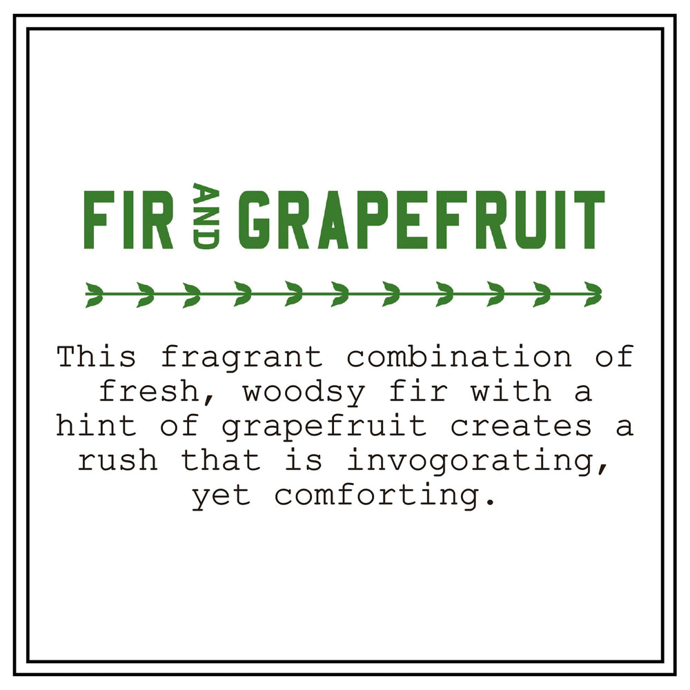 BARR-CO grapefruit-fir scent close-up evokes refreshing aroma