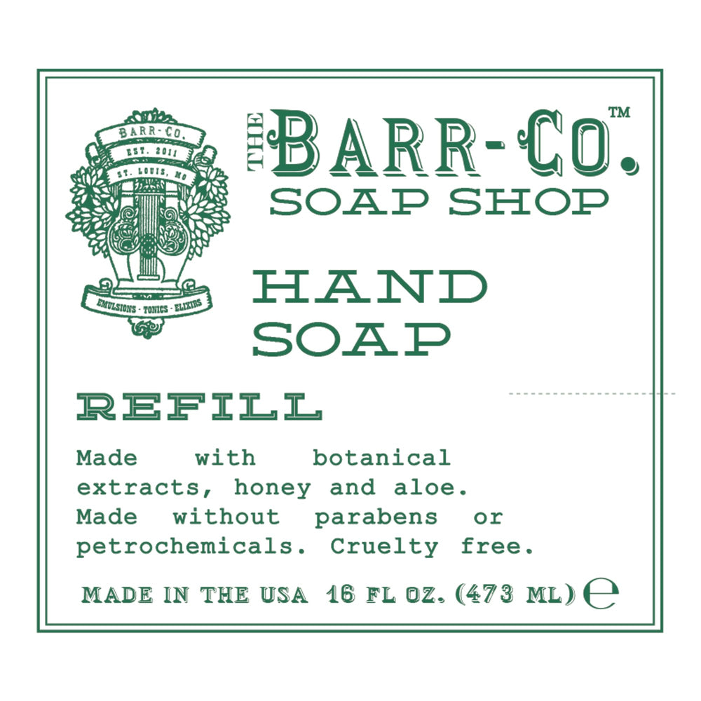 In-home usage of Barr-Co Honey Mint refill in bathroom or kitchen