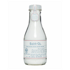 Barr-Co Original Scent bath salts jar shown for relaxing baths.