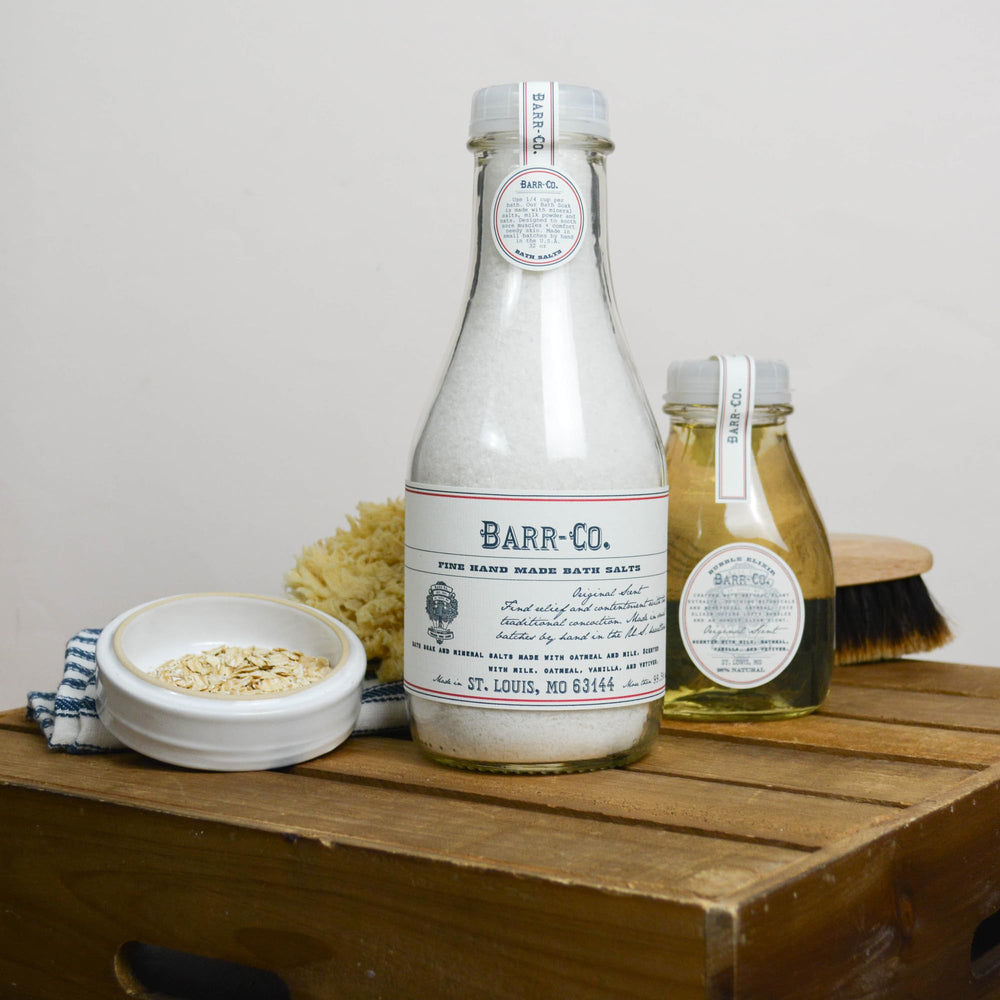 Barr-Co vetiver note with fragrant herb imagery.