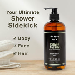 Barrel & Oak foam close-up highlighting creamy, hydrating lather