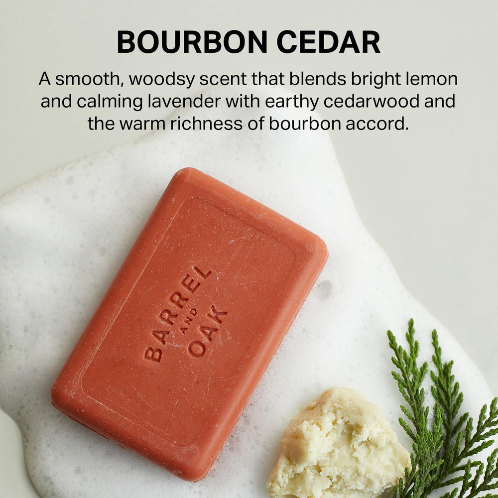 Barrel & Oak Bourbon Cedar fragrance with cedar and lemon notes for everyday use.