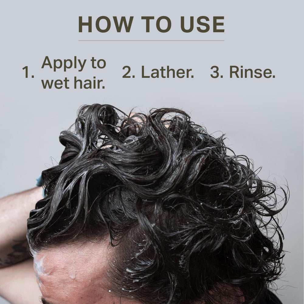 Barrel & Oak vitamin B5 enriched formula supports hair vitality.