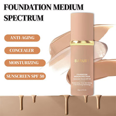 BARUBT 4-in-1 foundation application with fingertips for fast, seamless blending.