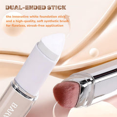 Barvena foundation stick with brush closeup for precise blending