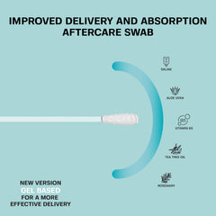 BASE LABORATORIES piercing aftercare swab for ears, gentle cleansing