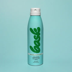 Bask Suncare fragrance-free mineral formula shown for sensitive, non-irritating protection.