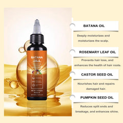 Batana Oil being massaged into the scalp for deep nourishment.